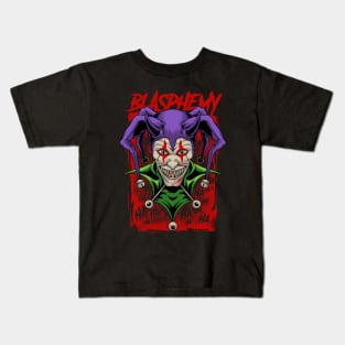 Horror Clown Halloween Theme Kids T-Shirt